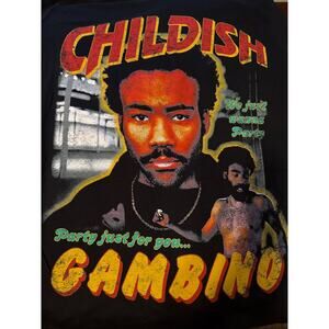 Childish Gambino This is‎ America Tour Canvas T-Shirt Size XL
